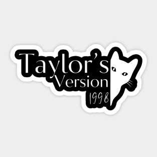 cute cat, taylors version 1998 Sticker